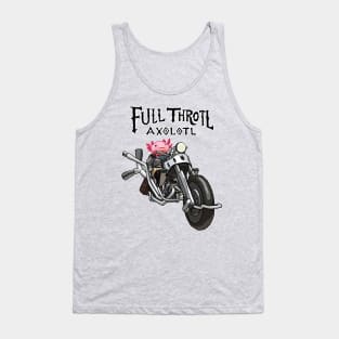 Full Throttle Axolotl on Motorcycle Tank Top